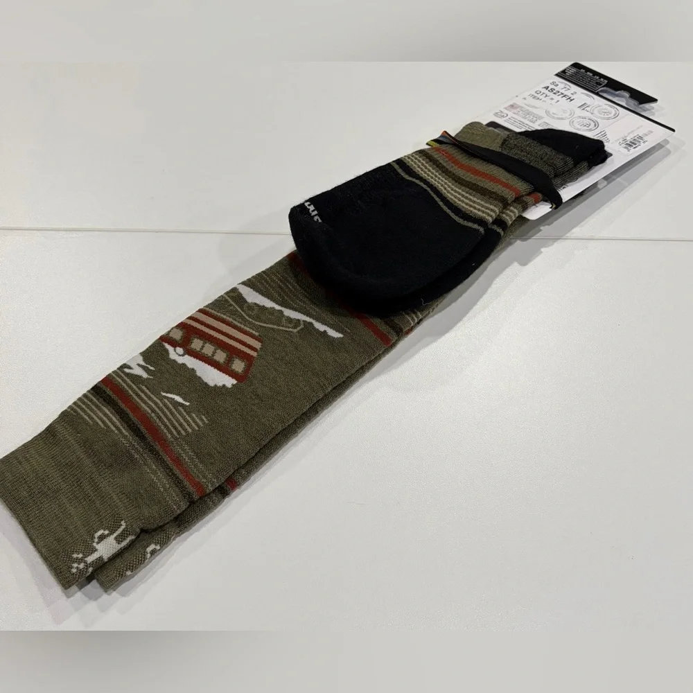 SmartWool Men's XL Piste Machine Targeted Cushion Snowboard Socks Green NWT